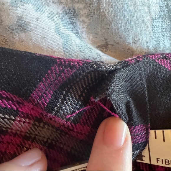 VTG Lip Service Plaid Skirt Sz M (?) Mall Goth Scene Emo Punk Pleated Grommet - Picture 7 of 16